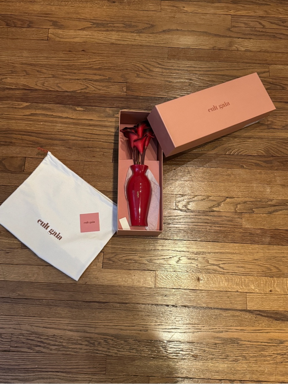 cult gaia Florence red clutch